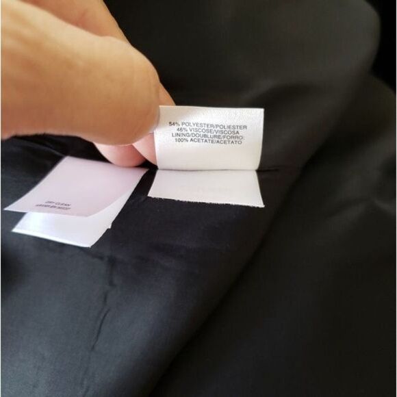 Anne Klein Snap Front Long Sleeve Coat Shell Print Lined Women's Size 6 - Picture 6 of 8